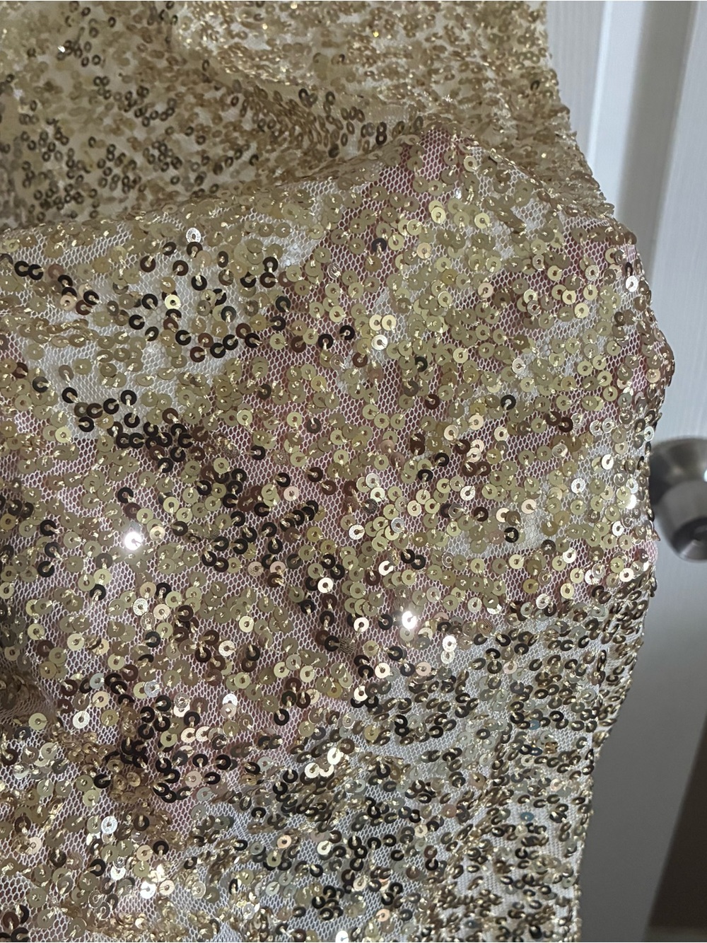Intimately Free People Sheet Gold Sequin Dress, Size Medium - Picture 4 of 6